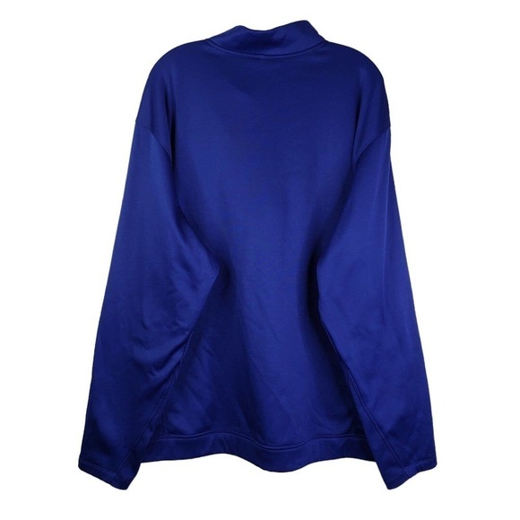 Nike Golf Pullover Mens Big 2XL XXL Blue Fleece Long Sleeve 1/4 Quarter Zip - Picture 3 of 9